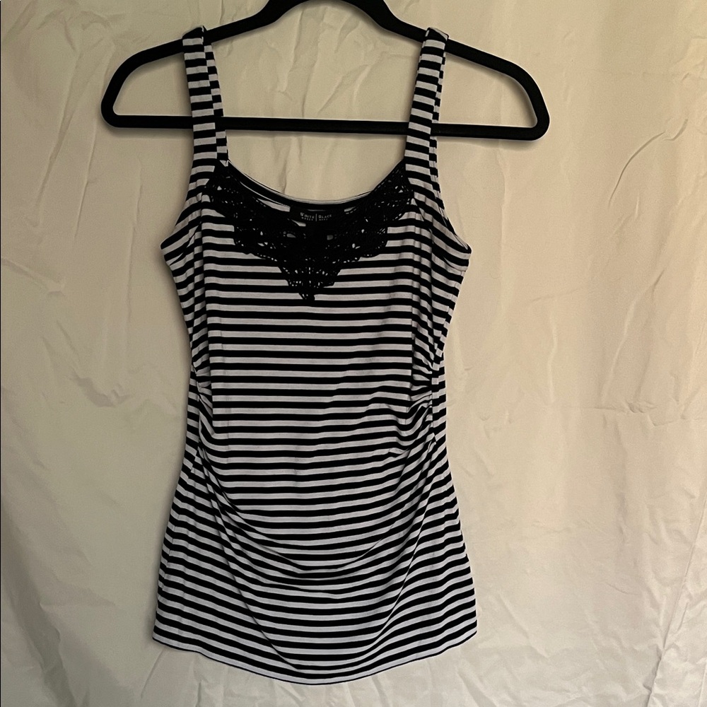 White House Black Market Striped Tank Top